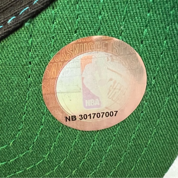 Charlotte Hornets Mitchell & Ness NBA Hardwood Classics Snapback Logo Hat OSF - Picture 8 of 10